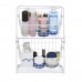 Double Layers Wire Market Basket Stand Storage Shelf Organizer for Fruit Vegetables Toiletries Household Bedroom