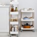 2 3 4 Tier Kitchen Shelf Bathroom Arrangement Rack Floor Rack Crevice Storage Shelf Movable Trolley with Wheel Storage Rack