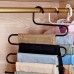 Bakeey Wardrobe Multifunctional S  shaped Wrought Iron Pants Rack Multi  layer Non  slip Pants Clip Men’s and Women’s Hangers Multi  purpose Scarf Rack