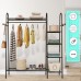 Multi  layers Floor Hanger Clothes Rack Shoes Storage Shelf Hats Wardrobe for Home Furniture