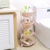 4 Tiers Kitchen Vegetable Storage Basket Multi  Functional Fruits Rack Floor Shelf