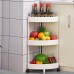 3 4 5 Tier Corner Shelf Wheels For Kitchen Trolley Bathroom Storage Rack Stand