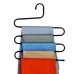 5Pcs Hanger 5 Layers S Shape Multi Clothes Layer Storage Pants Hang Storage Rack