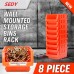 8Pcs ABS Toolbox Awall  mounted Storage Box Foldable Tray Hardware Screw Tool Organize Box Stackable for Small Racks Side by Side