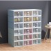 1 Piece Plastic Flip Shoes Storage Box Organizer Foldable Clear Shoes Storage Box Stackable Stacking Space Saving Thickened Shoebox