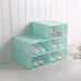 6Pcs Plastic Shoebox Drawer Shoes Storage Box Stackable Case Tidy Display Shoes Organizer