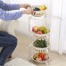 4 Tiers Kitchen Vegetable Storage Basket Multi  Functional Fruits Rack Floor Shelf