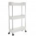 2 3 4 Tier Storage Trolley Cart Rack Holder Kitchen Bathroom with Wheels Removable