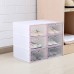 6Pcs Plastic Shoebox Drawer Shoes Storage Box Stackable Case Tidy Display Shoes Organizer