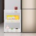 JIANGYANG F25836 Storage Rack 3 4 Layers Gap Stand Kitchen Bathroom Shelf  White