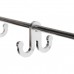 Retractable Clothes Rack Aluminum Hanger Space Saver Hook Organizer 40 80 120CM