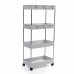 3 4 Tiers Slim Trolley Storage Holder Rack Desktop Organizer Kitchen Bathroom