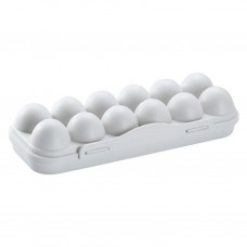 2 PCS 12  Box With Snap  On Egg Storage Box  Gray