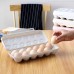 2 PCS 12  Box With Snap  On Egg Storage Box  Gray