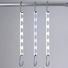 Multifunctional Stainless Steel Folding Clothes Jacket Pants Storage Hanger  Straight Hanger