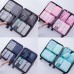 9 In 1 Cosmetic Bag Travel Storage Bag Set Folding Storage Bag   Lake Blue