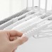 Creative Multi  layer Folding Hangers Multipurpose Clothes Hat Pants Save Space Storage Rack Wardrobe Storage Organization  Light Grey