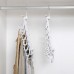 Creative Multi  layer Folding Hangers Multipurpose Clothes Hat Pants Save Space Storage Rack Wardrobe Storage Organization  Light Grey