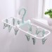 12  Clip Folding Drying Rack Underwear Socks Clip Multi  functional Clothes Rack  Nordic Green