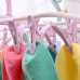 12  Clip Folding Drying Rack Underwear Socks Clip Multi  functional Clothes Rack  Candy Green