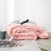 Handmade Thick Wool Knitted Blanket Sofa Chenille Stick Knitted Blanket  Size  130 x 160 CM  Pink