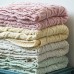 Home Soft Decoration Chenille Knitted Leisure Blanket Sofa Air Conditioning Blanket Car Blanket  Dimensions  130x180cm  Custard