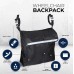 LYHSND  1 Outdoor Portable Wheelchair Hanging Storage Bags  Black