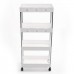 3 4 Tiers Slim Trolley Storage Holder Rack Desktop Organizer Kitchen Bathroom