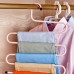 Bakeey Wardrobe Multifunctional S  shaped Wrought Iron Pants Rack Multi  layer Non  slip Pants Clip Men’s and Women’s Hangers Multi  purpose Scarf Rack