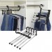 5in1 Adjustable Closet Organizer Space  Saver Trousers Pants Rack Hanger Hook