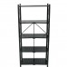 3 4 5 Layers Folding Shelf with Wheel Multifunctional Carbon Steel Storage Rack Kitchen Tool for Living Room Bedroom