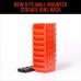 8Pcs ABS Toolbox Awall  mounted Storage Box Foldable Tray Hardware Screw Tool Organize Box Stackable for Small Racks Side by Side