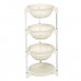 4 Tiers Kitchen Vegetable Storage Basket Multi  Functional Fruits Rack Floor Shelf