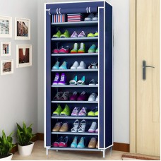 10 Tier DIY Shoe Rack Portable Storage Cabinet Organiser Wardrobe Dustproof