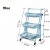 3 Layers Collapsible Multifunctional Cart Shelf Stretch Storage Automatic Control Angle Suitable for Livingroom Kitchen Bathroom